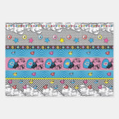 Pop Art Pattern Geschenkpapier Set (Vorderseite 2)