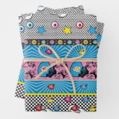 Pop Art Pattern Geschenkpapier Set (Beispiel)