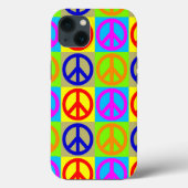 Pop Art Peace Sign Case-Mate iPhone Hülle (Rückseite)