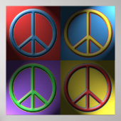 Pop Art Peace Sign Poster (Vorne)