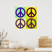 Pop Art Peace Sign Symbol Poster (Küche)