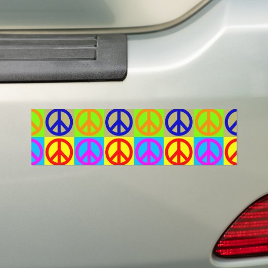 Pop Art Peace Symbol Autoaufkleber (Auf Auto)