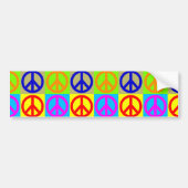 Pop Art Peace Symbol Autoaufkleber (Vorne)