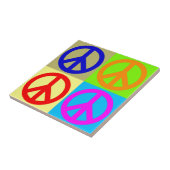 Pop Art Peace Symbol Keramik Tile Fliese (Seite)