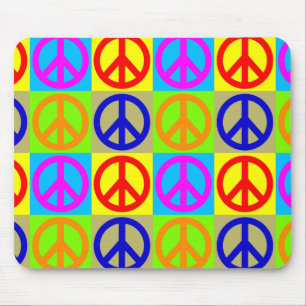 Pop Art Peace Symbol Mousepad
