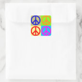 Pop Art Peace Symbol Symbol Aufkleber (Tasche)