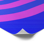 Pop Art Pfeil nach rechts blau und Lila Poster (Ecke)