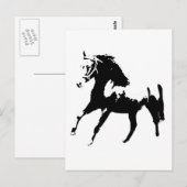 Pop-Art-Pferd Postkarte (Vorne/Hinten)