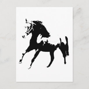 Pop-Art-Pferd Postkarte