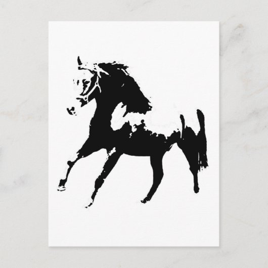 Pop-Art-Pferd Postkarte (Vorderseite)