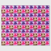 Pop Art Pferde Geschenkpapier (Flach)