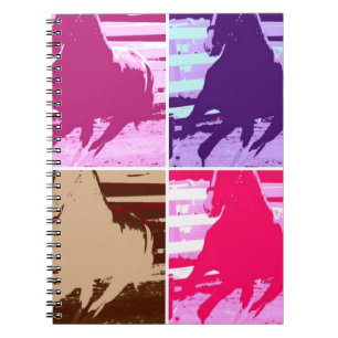 Pop Art Pferde Notizblock