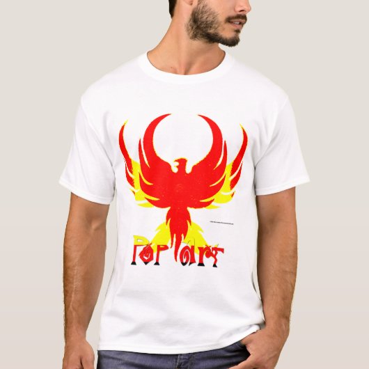 Pop Art Phoenix Men Poly-Cotton T - Shirt (Vorderseite)