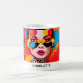 Pop Art Photo Collage Kaffeetasse (Mittel)