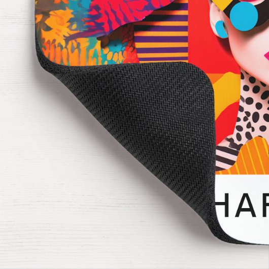 Pop Art Photo Collage Mousepad (Ecke)