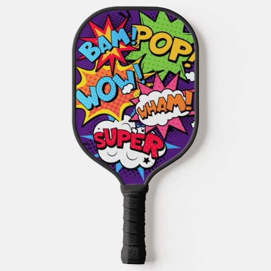Pop Art Pickleball Paddle (Rückseite)