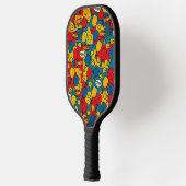 Pop Art Pickleball - Retro-Design im Comic-Stil Schläger (Links)