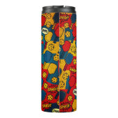 Pop Art Pickleball - Retro-Design im Comic-Stil Thermosbecher (Rückseite)