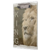 Pop Art Picture Lion Kopf King Template Klemmbrett (Links)