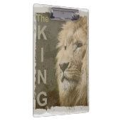 Pop Art Picture Lion Kopf King Template Klemmbrett (Rechts)