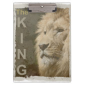 Pop Art Picture Lion Kopf King Template Klemmbrett (Vorderseite)