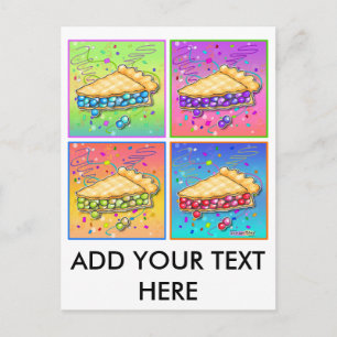Pop Art Pie Postkarte