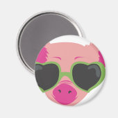 Pop Art Piggy Magnet (Vorderseite/Rückseite)
