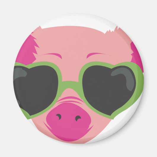 Pop Art Piggy Magnet (Vorne)