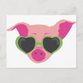 Pop Art Piggy Postkarte (Vorderseite)