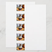 Pop Art Pilgrim Cupcakes Briefpapier (Vorne/Hinten)