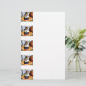 Pop Art Pilgrim Cupcakes Briefpapier (Stehend Vorderseite)