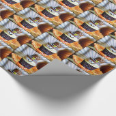 Pop Art Pilgrim Cupcakes Geschenkpapier (Ecke)