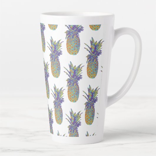 Pop Art Pineapes Milchtasse (Rechts)