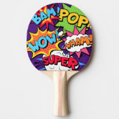 Pop Art Ping Pong Paddle Tischtennis Schläger (Vorderseite)
