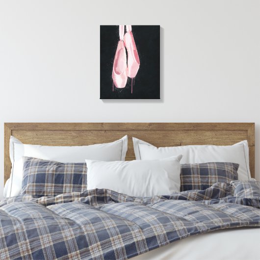 Pop Art Pink Ballet Schuhe Leinwanddruck (Insitu (Schlafzimmer))