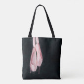 Pop Art Pink Ballet Schuhe Tasche (Rückseite)