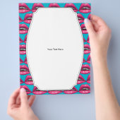 Pop Art Pink Lips Makeup Flyer (Hand)