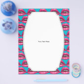 Pop Art Pink Lips Makeup Flyer (Einzeln)