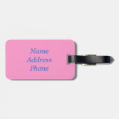 Pop Art Pitbull Gepäckanhänger (Rückseite horizontal)