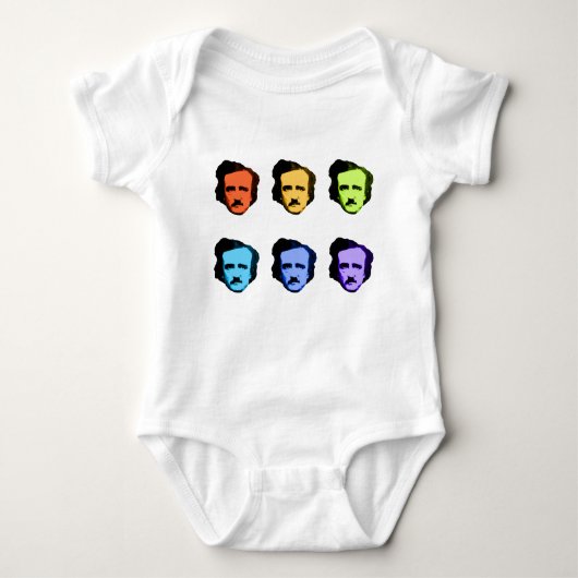Pop Art Poe Baby Strampler (Vorderseite)