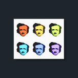Pop Art Poe Leinwanddruck<br><div class="desc">Pop Art Poe (Edgar Allan Poe)</div>