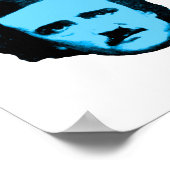 Pop Art Poe Poster (Ecke)