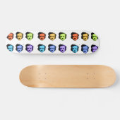 Pop Art Poe Skateboard (Horizontal)