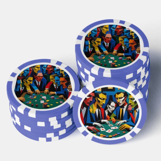 Pop Art Poker Night Casino Pokerchips (Stapel)