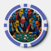 Pop Art Poker Night Casino Pokerchips (Vorderseite)