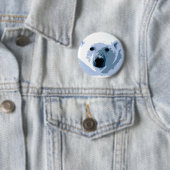 Pop Art Polar Bear Button (Beispiel)