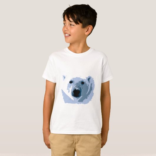Pop Art Polar Bear T-Shirt (Vorne ganz)