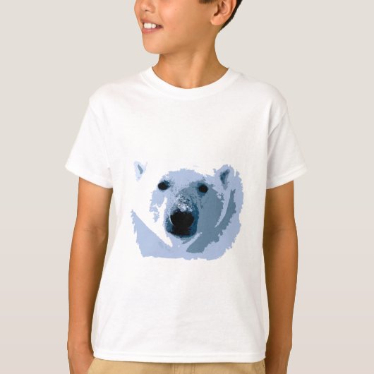 Pop Art Polar Bear T-Shirt (Vorderseite)