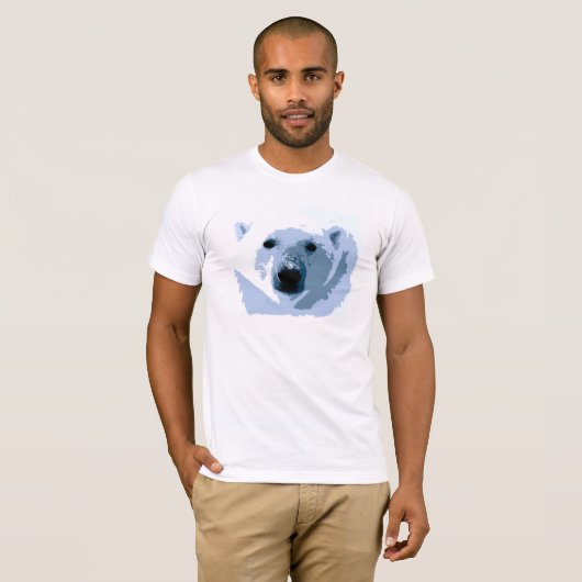 Pop Art Polar Bear T-Shirt (Vorne ganz)