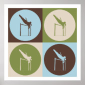 Pop Art Pole Vaulting Poster (Vorne)